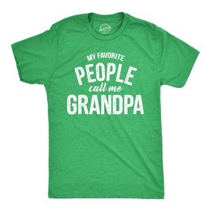 Mens My Favorite People Call Me Grandpa T Shirt Funny Fathers Day Tee For Guys - Crazy Dog Men's T Shirt - 1 of 4