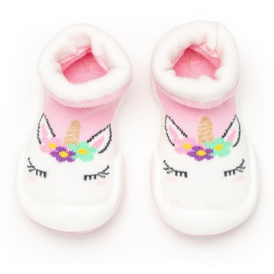 Komuello Baby Girl First Walk Sock Shoes Unicorn : Target