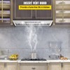VEVOR Insert Range Hood, 900CFM 4-Speed, 30 Inch Stainless Steel Built-in Kitchen Vent with Touch & Remote Control Lights Baffle Filters, Silver - 3 of 4
