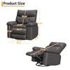 homfan Electric Recliner Chair - PU Leather 360° Swivel Recliner with Heat and Massage, Comfortable Lazy Chair for Living Room, Bedroom, Nursery - 3 of 4