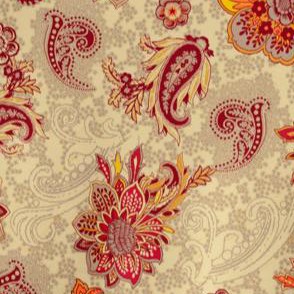 cappuccino floral paisley