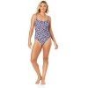 Women's Shibori Geo Classic Lingerie Maillot One Piece Swimsuit - 3 of 4