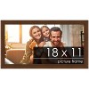 PosterPalooza | Simple Brown Picture Frame - UV Acrylic, Backing Board, Hanging Hardware Included - 2 of 4