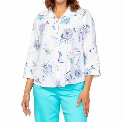 Women's Retro Swing Shirt in Parisian Floral - habitat