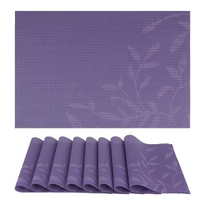 REGALWOVEN Farmhouse Placemats Set of 8 Woven Placemats for Dining Table Decor Indoor Washable Kitchen Table Mat - 1 of 4