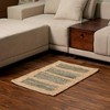 Okak Modern Stylish Accent Carpet Cotton Area Rug for Living Room,Bedroom,Small Size Indoor Easy-to-maintain Carpet - 2 of 4