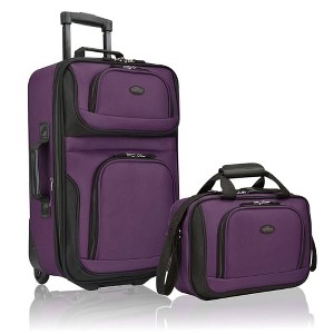 Generic, Rio Rugged Fabric Expandable Upright Rolling Carry-on Luggage - 1 of 4