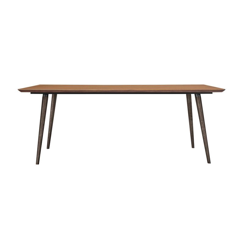 Coco Dining Table Rustic Oak/Brown - Armen Living, 3 of 11