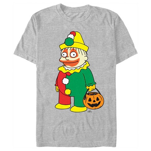 Men's The Simpsons Halloween Clown Ralph T-shirt - Athletic