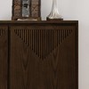 Bella Depot  39'' Modern V-shape Storage Cabinet, Narrow Side Cabinet for Living Room Entryway Hallway Kitchen - 4 of 4
