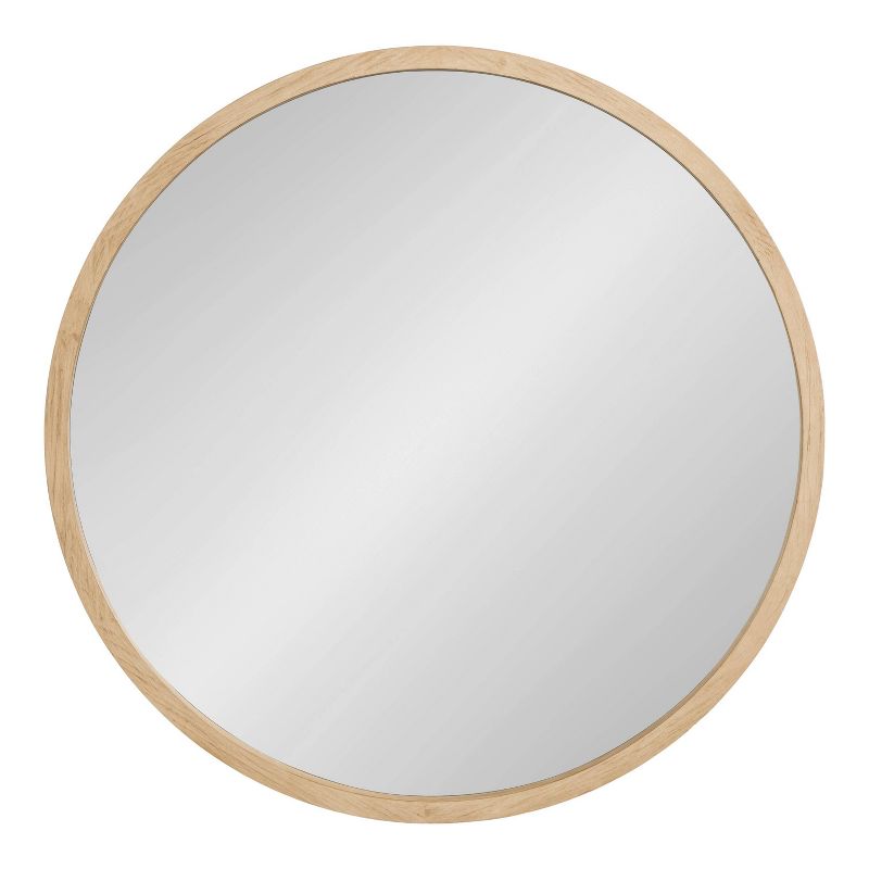 Kate & Laurel All Things Decor 28"x28" Occonor Wood Round Mirror, 4 of 8