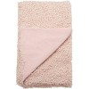 Mina Victory Curly Faux Fur Rose Throw Blanket - 50" x 60" - image 2 of 4