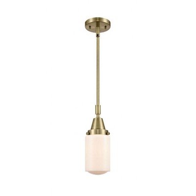 Dover - 1 Light Stem Hung Mini Pendant In Traditional Style-11.38 Inches Tall and 4.5 Inches Wide