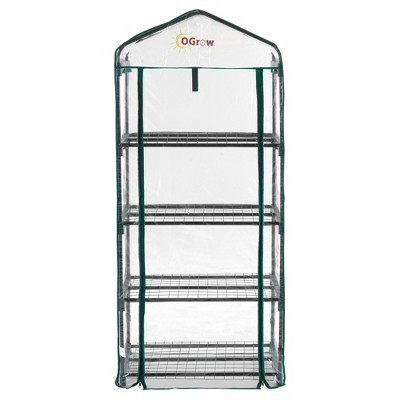 Ultra - Deluxe 4 Tier Portable Bloomhouse  - Clear - Ogrow