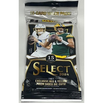 2024 Panini Select Football Jumbo Pack  (Red and Yellow Prizm Shock Die-Cuts)