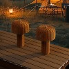 JONATHAN Y Mia 10" Modern Indoor/Outdoor Faux Wicker Rechargeable/Cordless Dimmable Integrated LED Table Lamp - 2 of 4