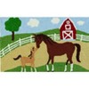 Jellybean Mare and Foal on the Farm Doormat – Charming Country-Inspired Welcome Mat for Farmhouses, Porches, and Entryways, 20" - 2 of 3