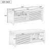 43.3" Shoe Cabinet Bench with Shutter-Style Slat Doors and Movable Cushion,Space-Saving Shoe Storage for Small Spacesand Entryways–The Pop Home - 4 of 4
