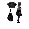 AmeriLeather Cynthia Black Leather Handbag – Soft Cowhide, Spacious 17" Everyday Shoulder Bag - 3 of 3