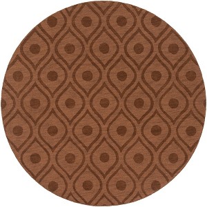 Mark & Day Bantam 6'3"x9' Round Loomed Indoor Area Rugs Brown: Modern Wool, Stain-Resistant, Pet Friendly, Handmade - 1 of 4