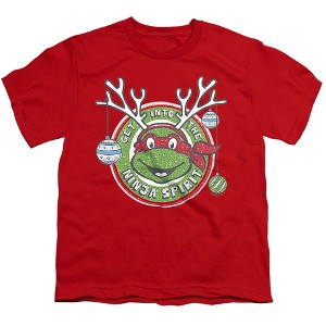 Boys' Teenage Mutant Ninja Turtles Christmas Into The Ninja Spirit T-Shirt - 1 of 4