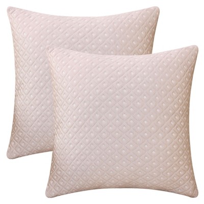 REGALWOVEN Geometric Pattern Soft Cozy Throw Pillow Covers for Living Room Sofa Home Decor 2 Pcs