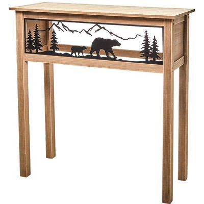The Lakeside Collection Lodge Bear Console Table