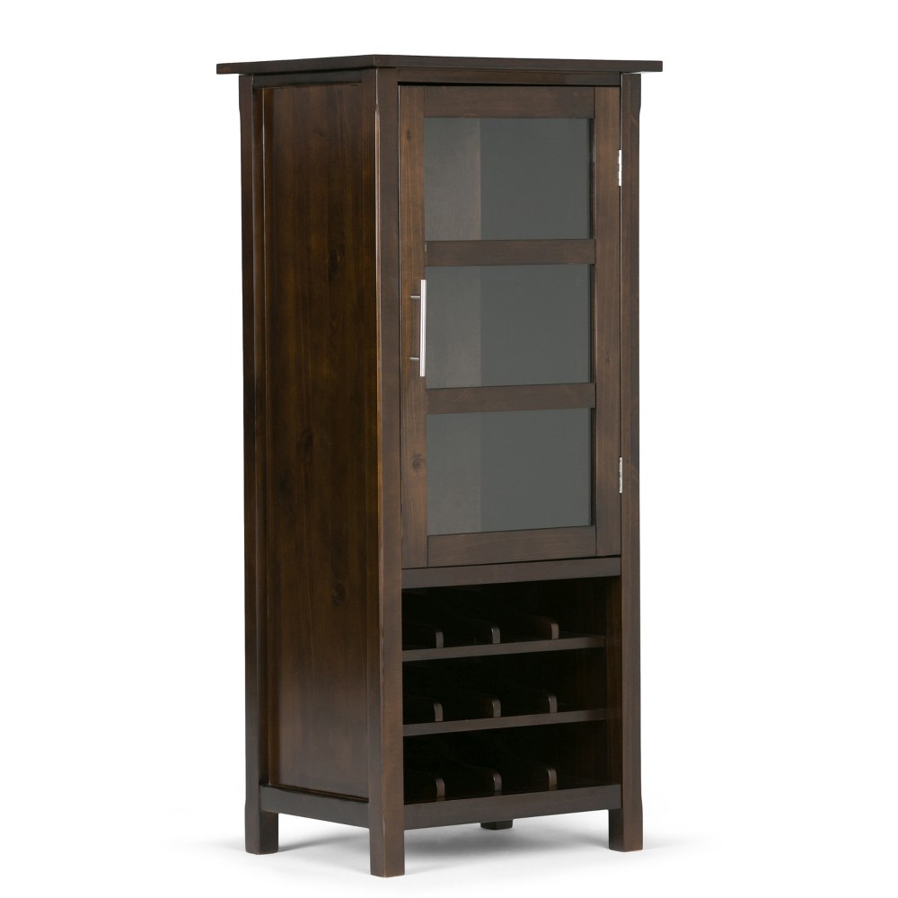 Franklin High Storage Wine Rack Cabinet Dark Tobacco Brown - WyndenHall