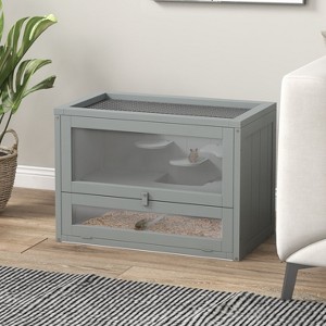 Aortzio 16.5"H 2-Tier Hamster Cage with Openable Top - 1 of 4