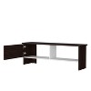 Vynxaria Rock Point Stained Walnut Entertainment Center with Door & Open Storage - 4 of 4