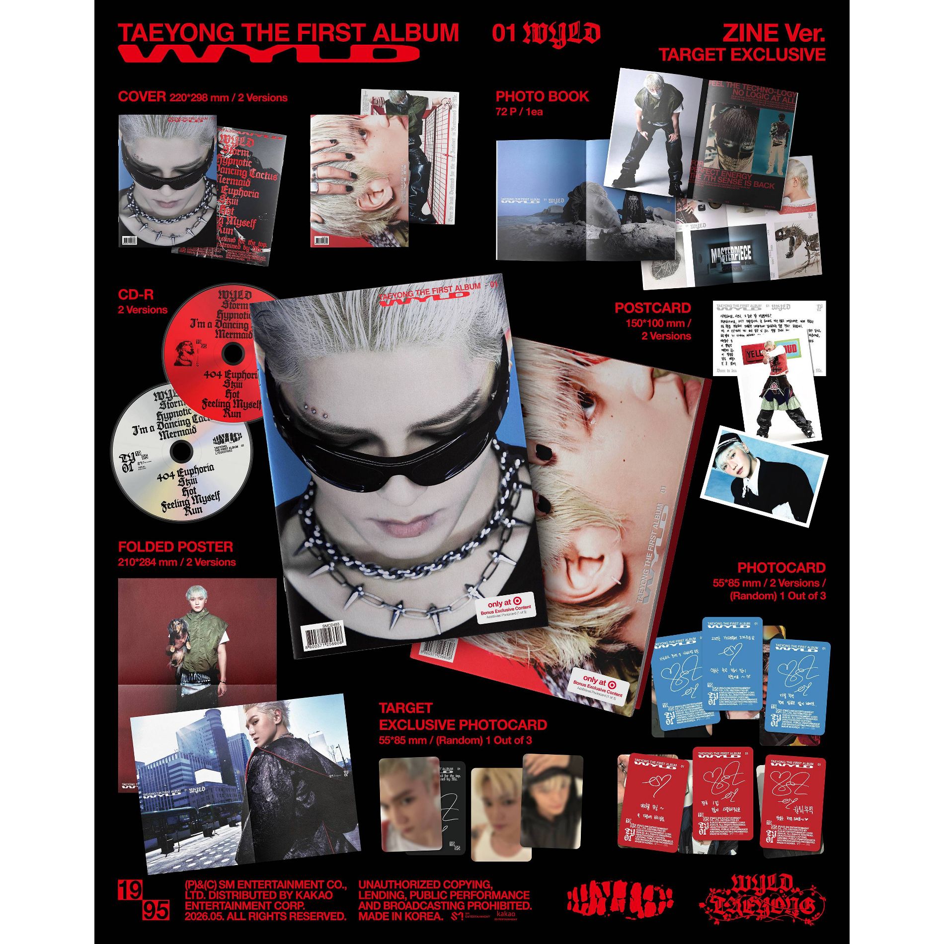 Taeyong - Wyld - the 1st Album (Zine Ver.) (TG) (CD)