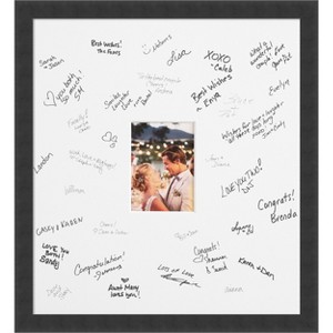 Mezzanotte Picture Frame, Photo Frame Wedding Guest Book Alternative, Autograph Picture Mat for Signature Board, Weddings Graduations or Retirement - 1 of 4