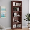 Fontoi Decorative Bookshelf, Adjustable Bookcase with 5 Shelves, Versatile Freestanding Bookshelf for Home Office Library, Brown, 11.6"*24.4"*55.9 - 3 of 4