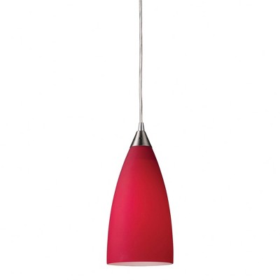 Elk Home Vesta 1 - Light Pendant in  Satin Nickel