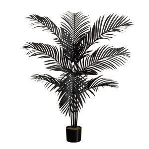 Nearly Natural 4-ft Artificial Halloween Black Paradise Palm Tree - 1 of 1