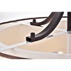 22" x 22" x 11" Shoshone Chandelier Brown - Warehouse Of Tiffany: ETL Listed, Linen Shade, Metal Body, 4-Bulb Ceiling Fixture - 4 of 4