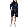 Powerpuff Girls Repeat Characters Long Sleeve Denim Adult Cropped Zip Hoodie - 3 of 4