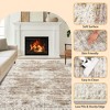 Machine Washable Area Rug for Bedroom Foldable Ultra Thin Low Pile Carpet Non Slip Indoor Floor Cover - 3 of 4