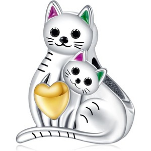 Sterling Silver Dragonfly Charm with Safety Chain - Love Buckle Travel Bead for Bracelets & Necklaces - 1 of 4