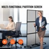 VEVOR Office Divider, 2 Panel Office Partition, Office Divider Wall Partition & Privacy Divider Reduce Noise and Room Separation, Light Grey - 3 of 4
