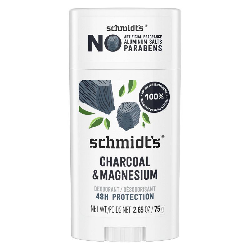 Schmidt&#39;s Charcoal + Magnesium Aluminum-Free Natural Deodorant Stick - 2.65oz, 3 of 17