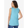 Woman Within Plus Size Perfect Scoopneck Tank - 3 of 4