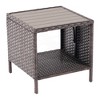 Sonkuki Outdoor Square PE Rattan Coffee Table - 3 of 4