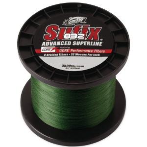 Sufix 832 Advanced Superline Braid Low-Vis Green Fishing Line - 3500 Yds - 1 of 1