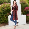 Anna-Kaci Women's Long Sequin Cardigan Open Front Sheer Duster Jacket - 2 of 4