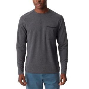BASS OUTDOOR Mens Raglan Basic T-Shirt, Grey, Small - 1 of 1