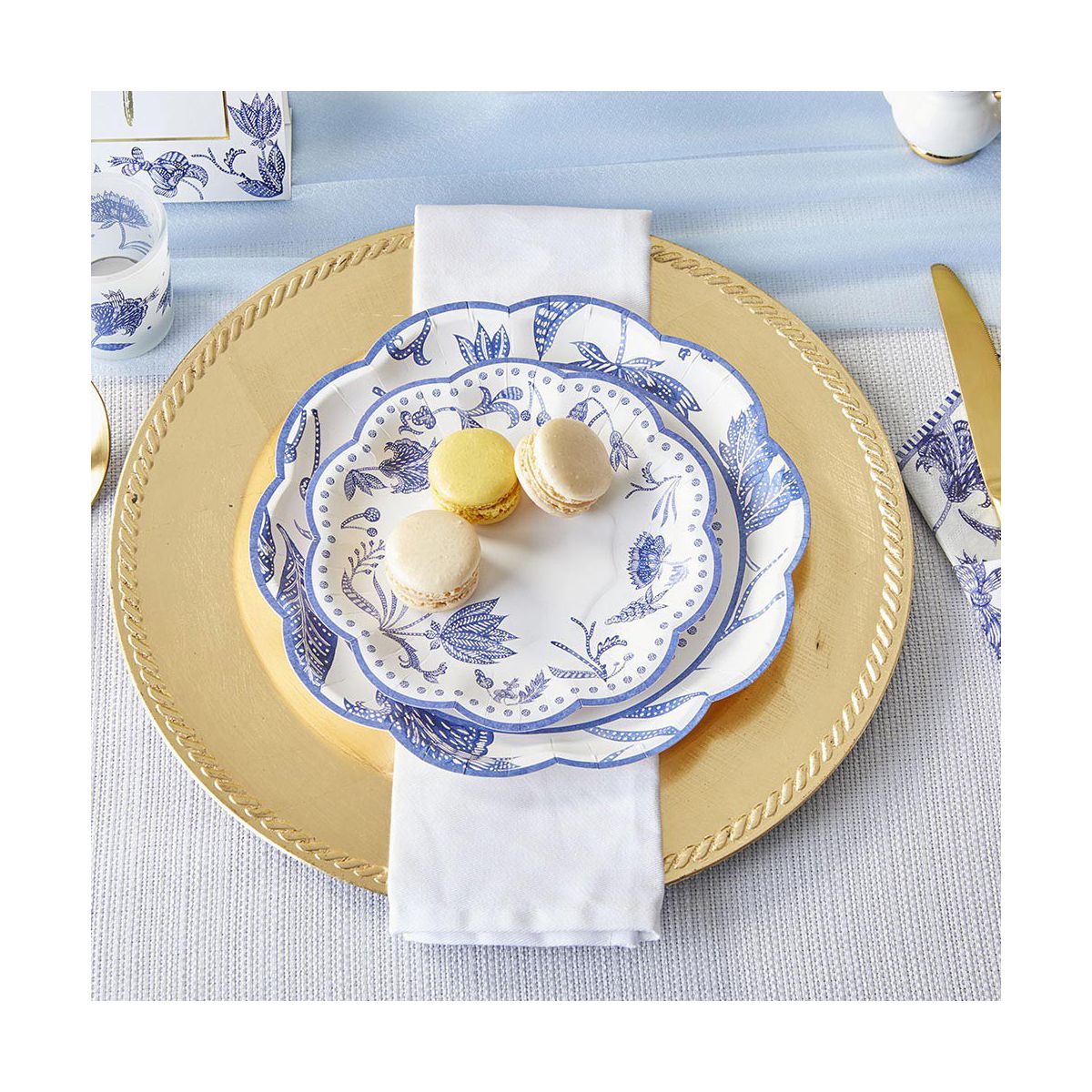 Kate Aspen Blue Willow 62 Piece Party Tableware Set (16 guests) | 00259NA-KIT - thumbnail 4