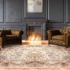 Vintage Oriental Floral Medallion Traditional Indoor Area Rug or Runner by Blue Nile Mills - 2 of 4