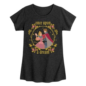 Girls' - Disney Princess - Aurora Once Upon a Dream Fitted Short Sleeve Graphic T-Shirt - 1 of 4