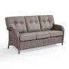 Belord 75" Outdoor Sofa PE Wicker Patio Couch, Patio Furniture Sofa Couch with Deep Seat and Olefin Cushion Cover for Porch Balcony Deck - 4 of 4